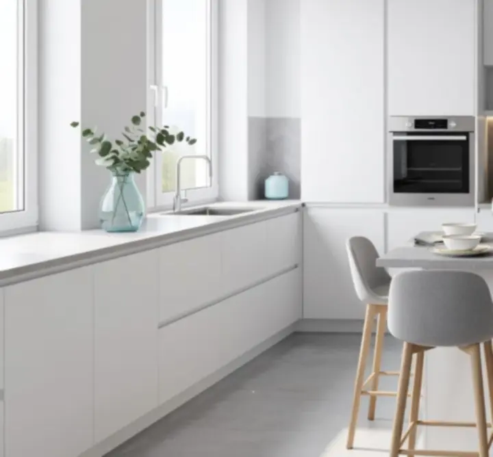 Inspiráló, modern konyhai enteriőr stílusos edényekkel